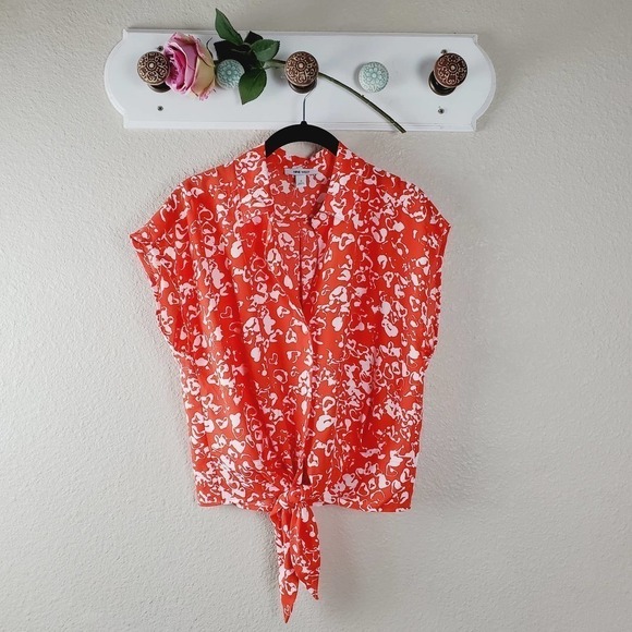 Nine West Tie Front Blouse SALE - Picture 1 of 10